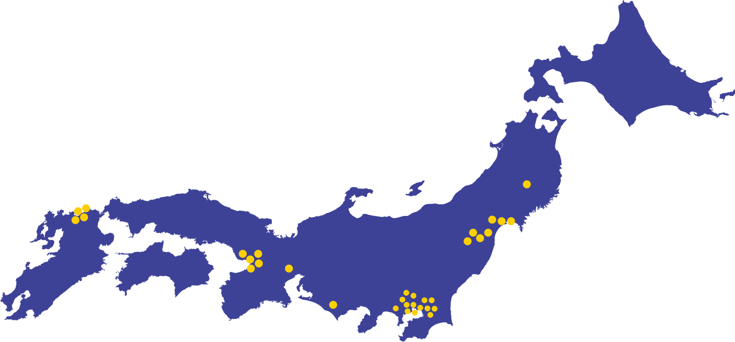 日本地図,事業所アクセス